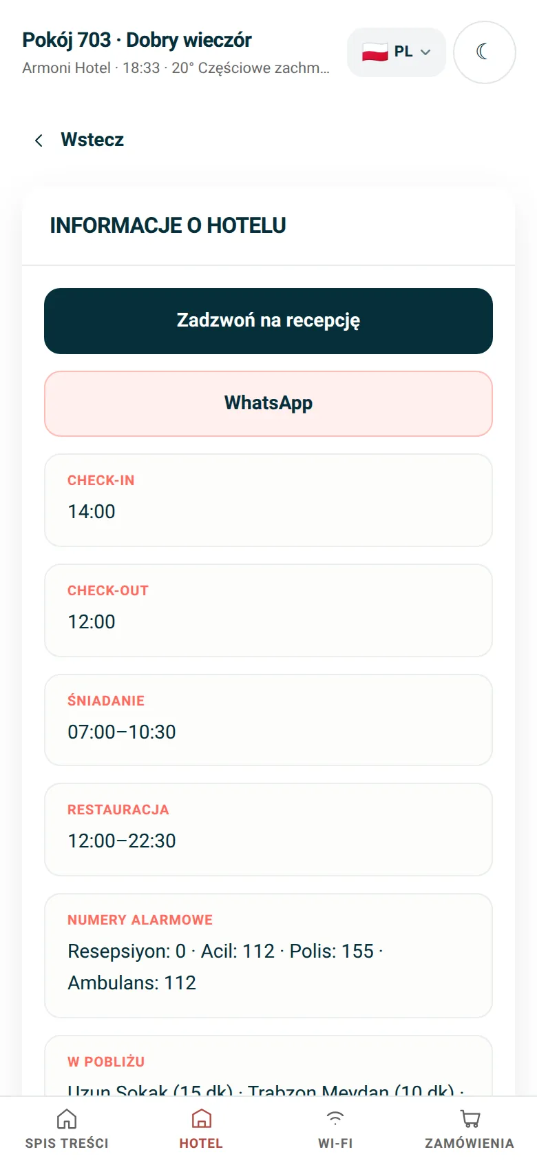 Informacje o hotelu