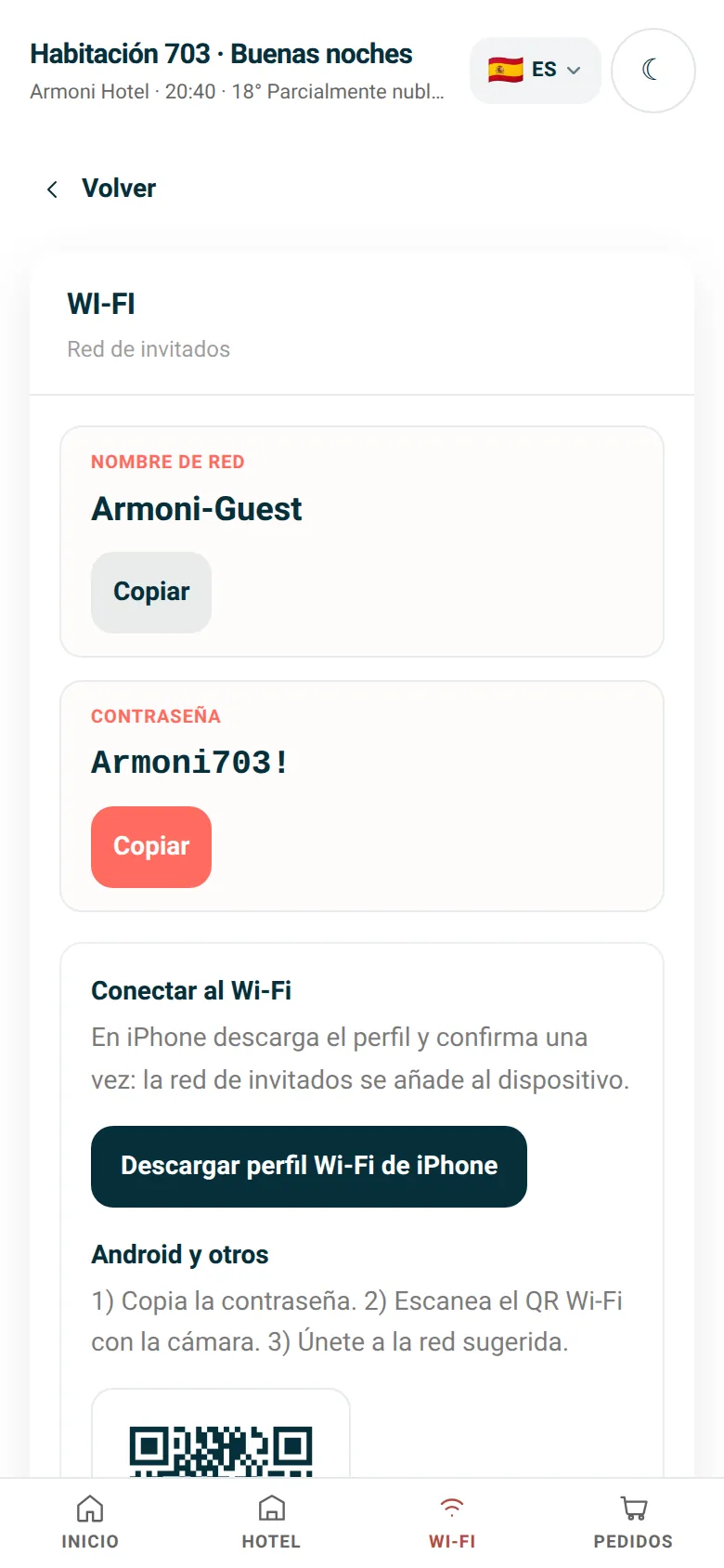 Wi-Fi con un toque