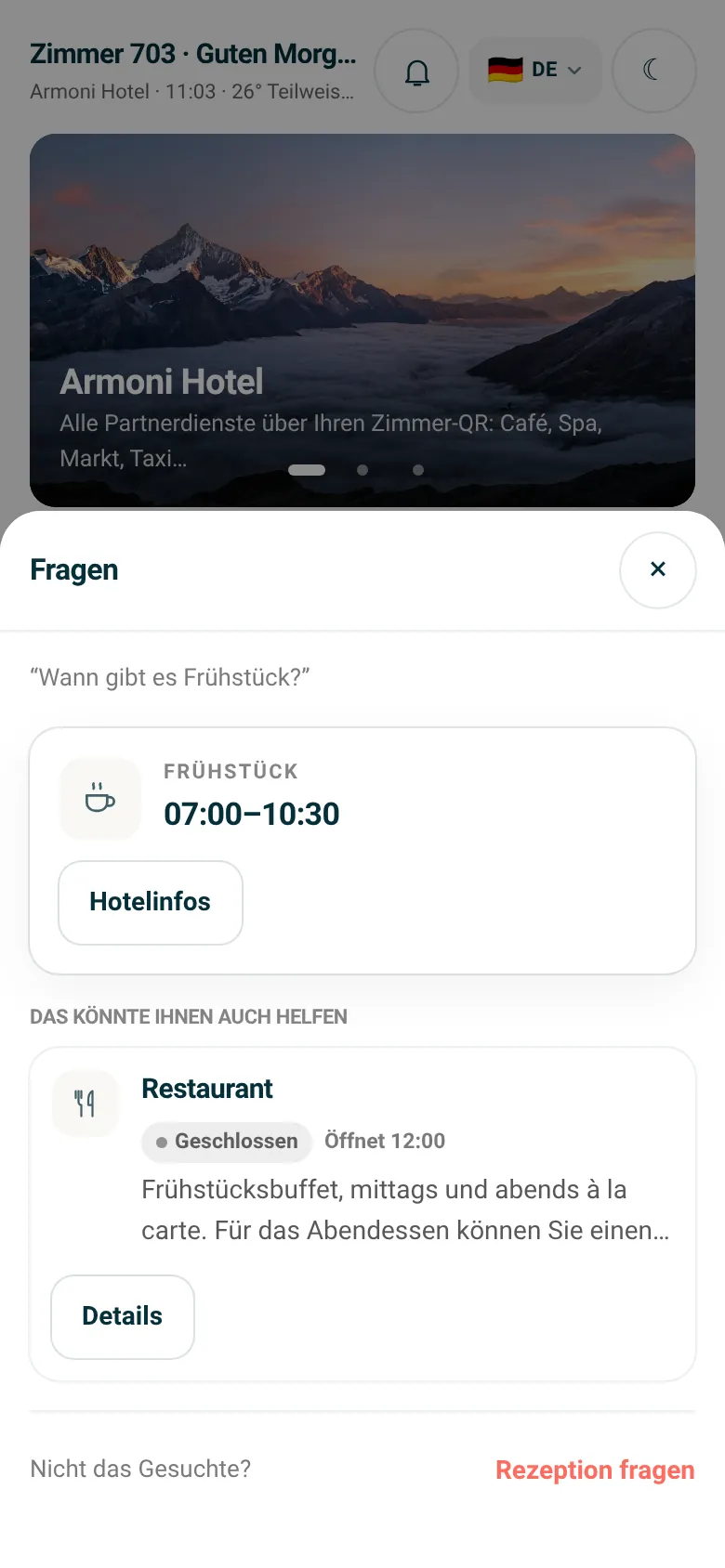 Gast · Fragen